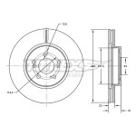 TOMEX Brakes Bremsscheibe